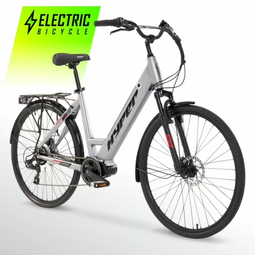Hyper Bike Commuter 700c Mid-drive E-bike (step-thru, Grey)