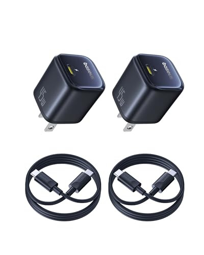 2-Pack 45W Baseus USB-C Charger Block w/ 3.3' USB-C Cable
