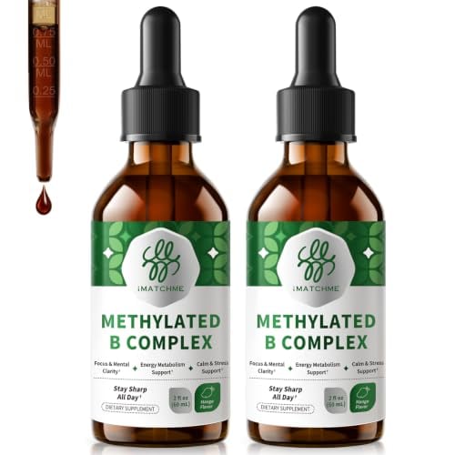 iMATCHME Methylated B Complex Drops 2 Fl Oz (Pack of 2)