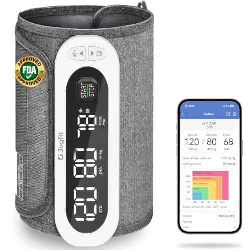 Wireless Upper Arm Blood Pressure Monitor with 8.7–16.5" Cuff