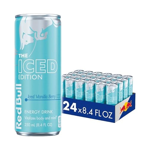Red Bull Iced Vanilla Berry Energy Drink, 8.4 Fl Oz, Pack of 24 Cans Deal