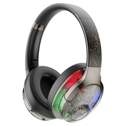 BUGANI Bluetooth Over Ear Headphones with RGB Light Deal