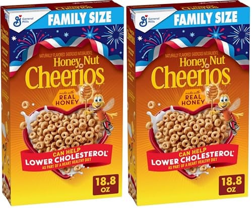 Honey Nut Cheerios Family Size 18.8 oz (Pack of 2) Deal