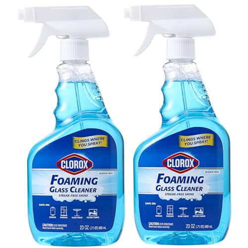 Clorox Foaming Glass Cleaner Trigger Spray 2-Pack