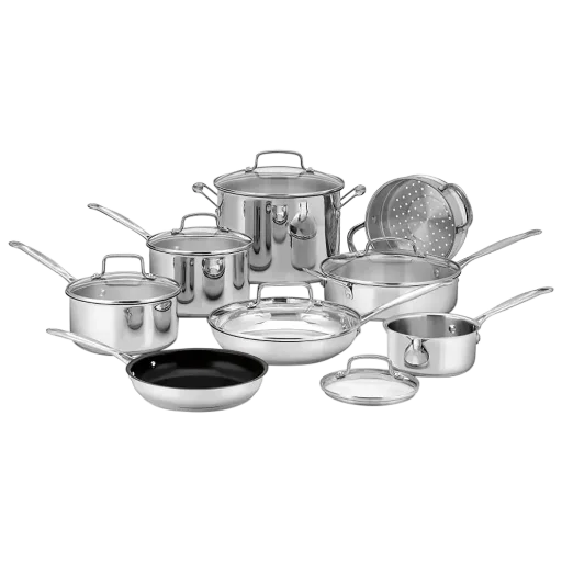 Cuisinart Chef's Classic 14-Piece Stainless Steel Cookware Set Deal