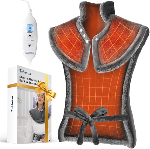 Yokimisu Weighted Wearable Electric Heating Pad for Neck, Shoulders & Back, 24" x 33" Deal