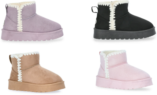 Pawz Girls' Platform Cozy Boots 13 & 1-4