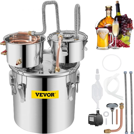 Vevor 8 Gallon Stainless Steel Double Keg Alcohol Distilling Kit