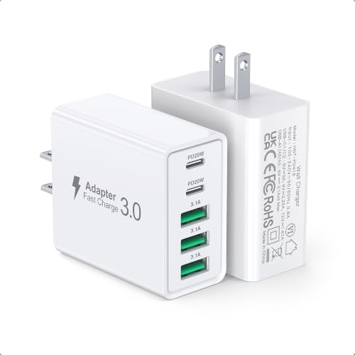 USB C Fast Charger Block 60W Max Output Multiport 2-Pack