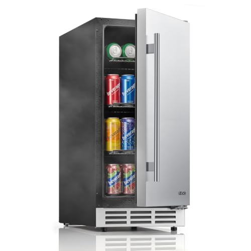 VEVOR Outdoor Beverage Refrigerator 15 Inch Undercounter
