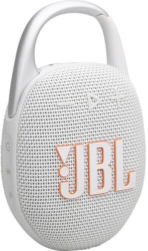 JBL Clip 5 Portable Waterproof Wireless Speaker (White)