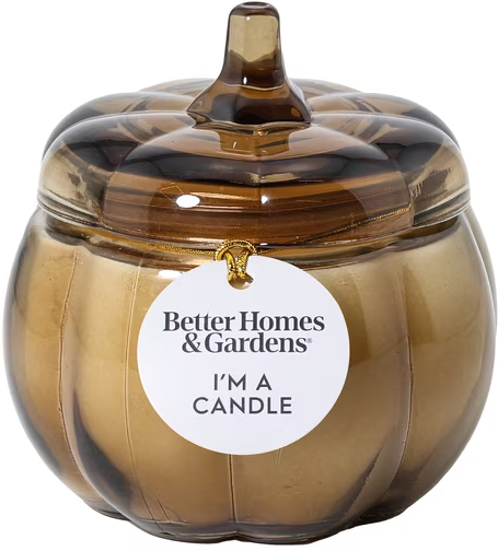 Better Homes/Garden 5 Oz Pumpkin Shaped Jar Candles 4 scents Deal