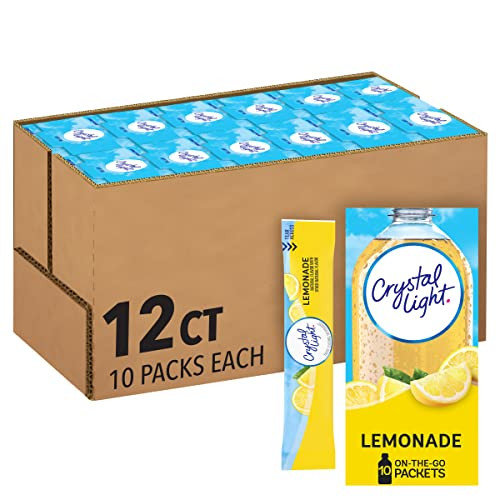 Crystal Light Lemonade Naturally Flavored Powdered Drink Mix 12-Pack 10-Count
