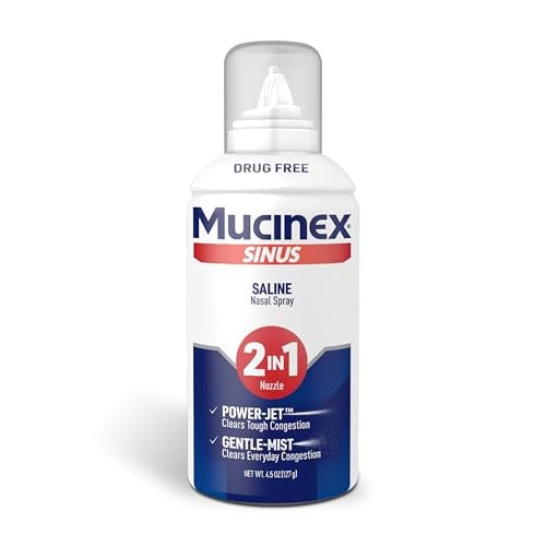 Mucinex Sinus Saline Nasal Spray & Sinus Rinse 4.5-Oz Deal