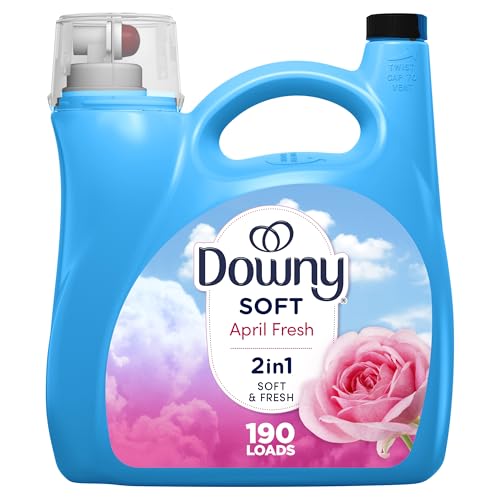 Downy Liquid Fabric Softener, April Fresh 2-in-1 Fresh & Soft, 140oz
