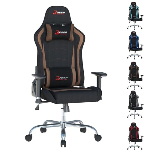 Fabric Gaming Chair (1005-Brown)