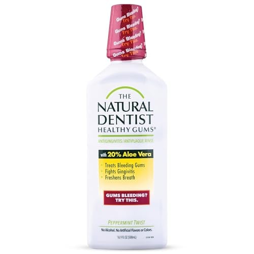 The Natural Dentist Peppermint Twist Mouthwash 16.9-Ounce