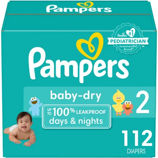 Pampers Baby Dry Diapers Size 2 112-Count