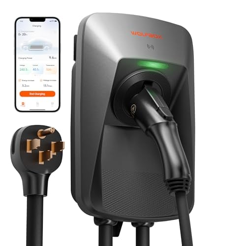 WOLFBOX 40amp Level 2 EV Charger (240V, NEMA 14-50 with J1772 Connector) Deal