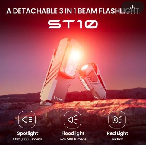SOFIRN Mini ST10 1000LM EDC Flashlight + Red Light Deal