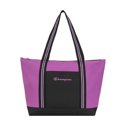 Champion Women’s Varsity Tote Bag with Zip Closure and Interior Mesh Pockets Deal