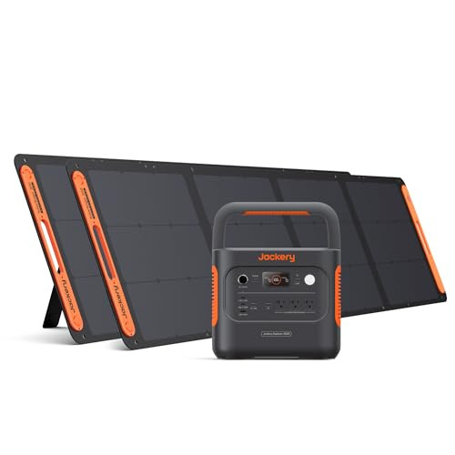 Jackery Solar Generator 2000 v2 with 2x200W Solar Panels & LiFePo4 Portable Power Station