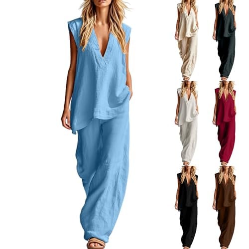 Two Piece Linen/Cotton Matching Sets   Deal