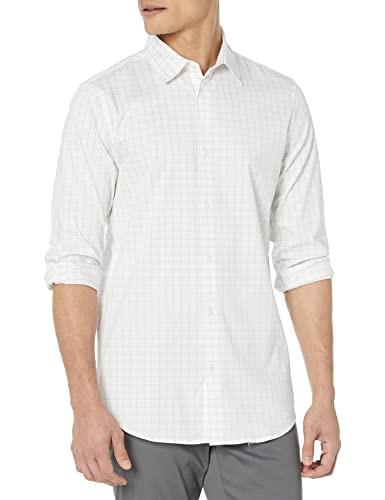 Amazon Essentials Men's Slim Fit Long Sleeve Stretch Dress Shirt