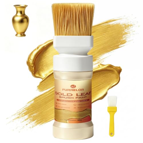  Gold Acrylic Metallic Liquid Gold Leaf Paint for Wood & Craft