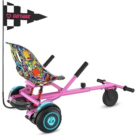 Gotrax Hoverboard Attachment with Rear Shock Absorption (Pink)