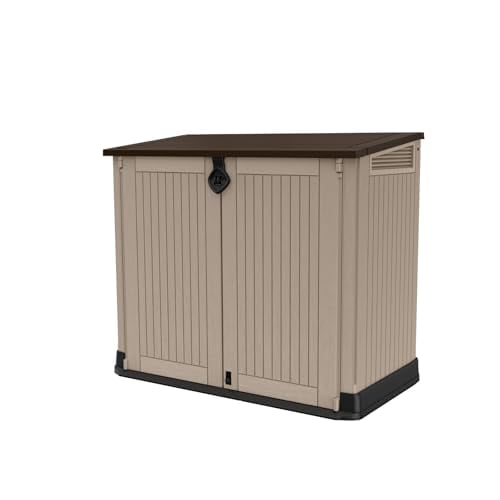 Keter Store-It-Out MIDI Outdoor Resin Storage Shed, 30 Cu. Ft. Capacity, Beige Deal