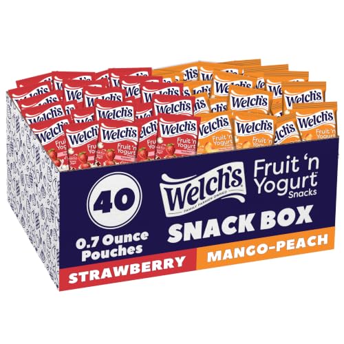 40-Pack Welch's Fruit 'n Yogurt Fruit Snacks Variety Pack, 0.7 Oz
