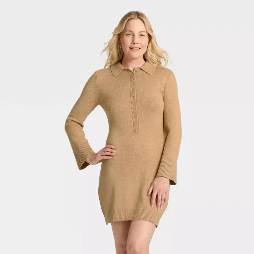 A New Day Women's Long Sleeve Sweater Dress