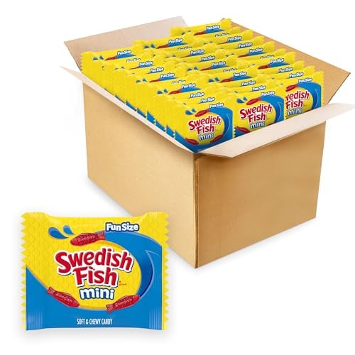 Swedish Fish Mini Soft & Chewy Gummy Candy, 140 Snack Packs Deal
