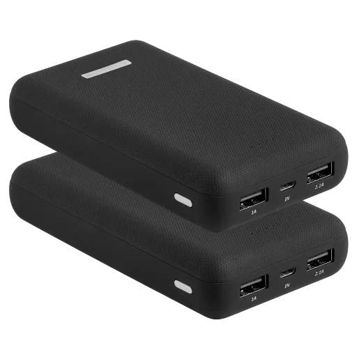 PowerXcel Mega Power Compact 20,000 mAh Power Banks 2-Pack Deal