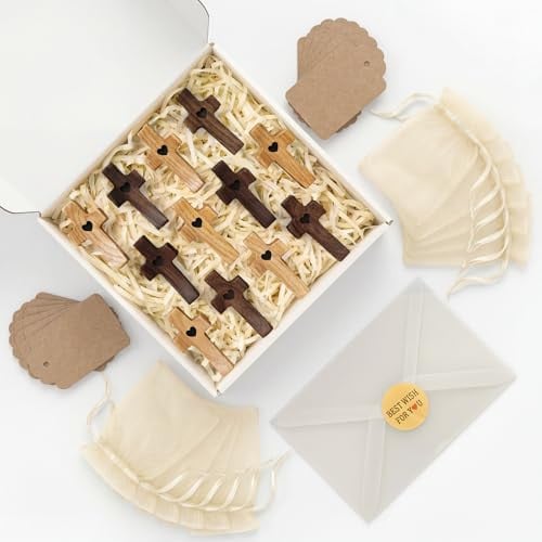Share-a-Prayer Pocket Crosses – 12 Small Wooden Crosses Deal