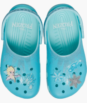 CROCS Kids' Disney Frozen Classic Clog Turquoise Multi Size 11 M