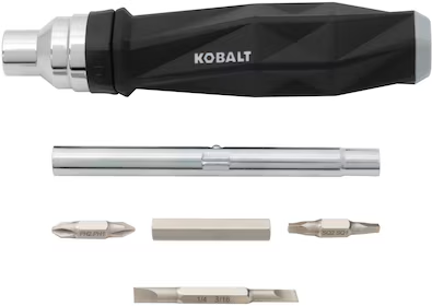 Kobalt 10-Piece 4-in Magnetic Ratcheting Multi-Bit Screwdriver Set
