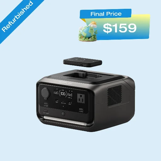 Refurbished: EcoFlow River 3 Plus 286Wh Wireless Boost Combo & 5000mAh RAPID Power Bank Deal