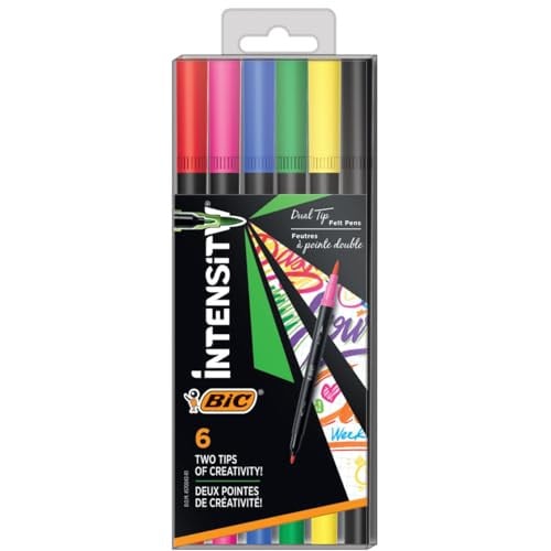 BIC Intensity Dual Tip Fineliner Pens 6-Count Deal