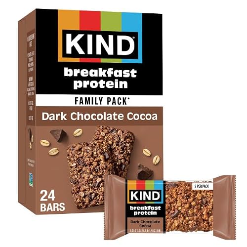 KIND Dark Chocolate Cocoa Breakfast Protein Bars 12-Pack Deal