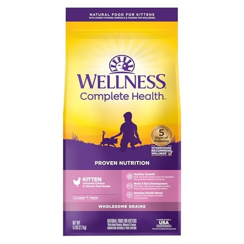 5-lb Wellness Complete Health Kitten Dry Cat Food (Turkey, Turkey Meal & Chicken) Deal