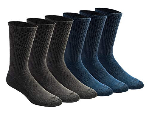 Dickies Men's Dri-Tech Essential Moisture Control Crew Socks 6-Pairs