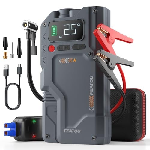 Featou 5500A Peak Portable Jump Starter & 150 PSI Digital Tire Inflator Deal