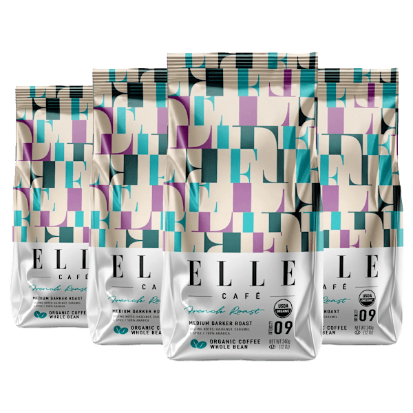 ELLE Café Whole Bean Coffee 4-Pack 12oz. Bags Deal