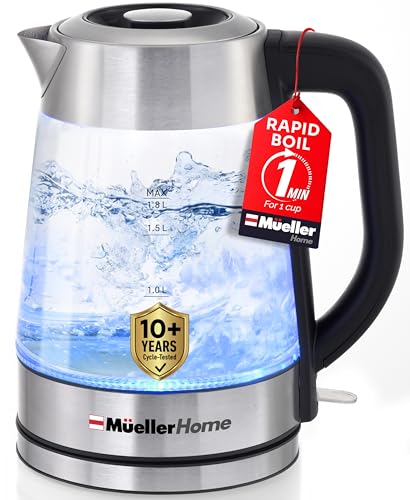 MUELLER HOME Rapid Boil Electric Tea Kettle 1.8L