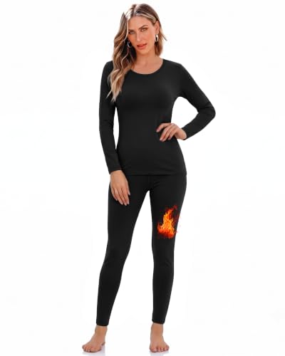 WIHOLL Fleece Lined Thermal Underwear Base Layer Deal