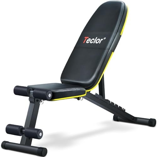 Teclor Adjustable Weight Bench w/ 10 Backrest Positions & 700-Pound Capacity Deal