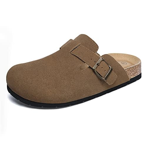 Xiakolaka Women's Suede Clogs (Brown) Deal