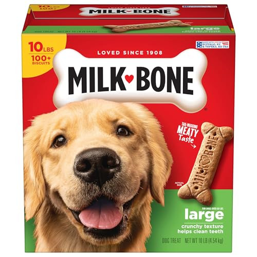 Milk-Bone Original Dog Treats Biscuits for Large Dogs, 10 Pounds